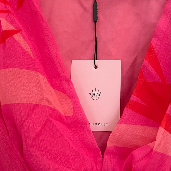 HELLO MOLLY LUXE BOAT PARTY MINI DRESS PINK SIZE 6 - Picture 8 of 11